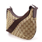 GUCCI Shoulder Bag 181092 GG canvas, leather beige Women Used Authentic