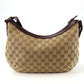 GUCCI Shoulder Bag 181092 GG canvas, leather beige Women Used Authentic