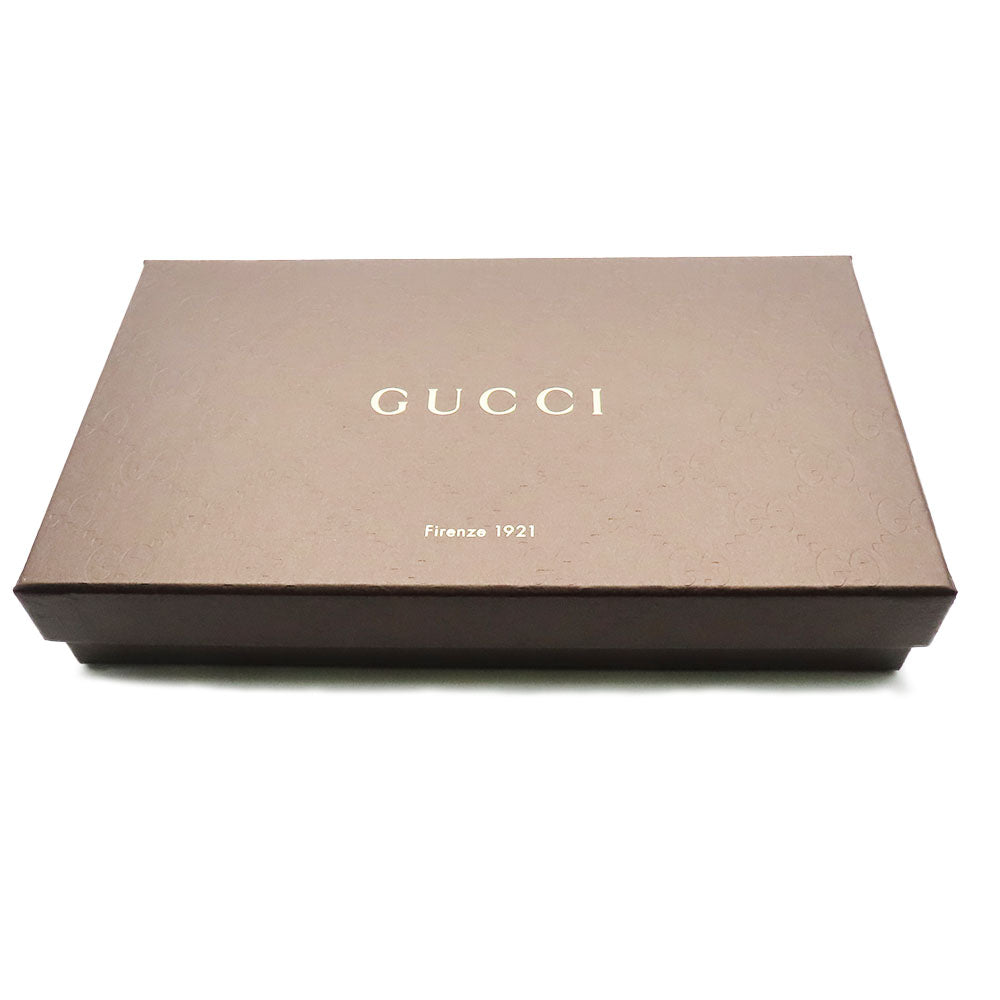 GUCCI Long Wallet Purse 346058 GG canvas, leather Brown Women Used Authentic