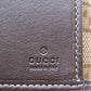 GUCCI Long Wallet Purse 245723 GG canvas, leather Brown Women Used Authentic