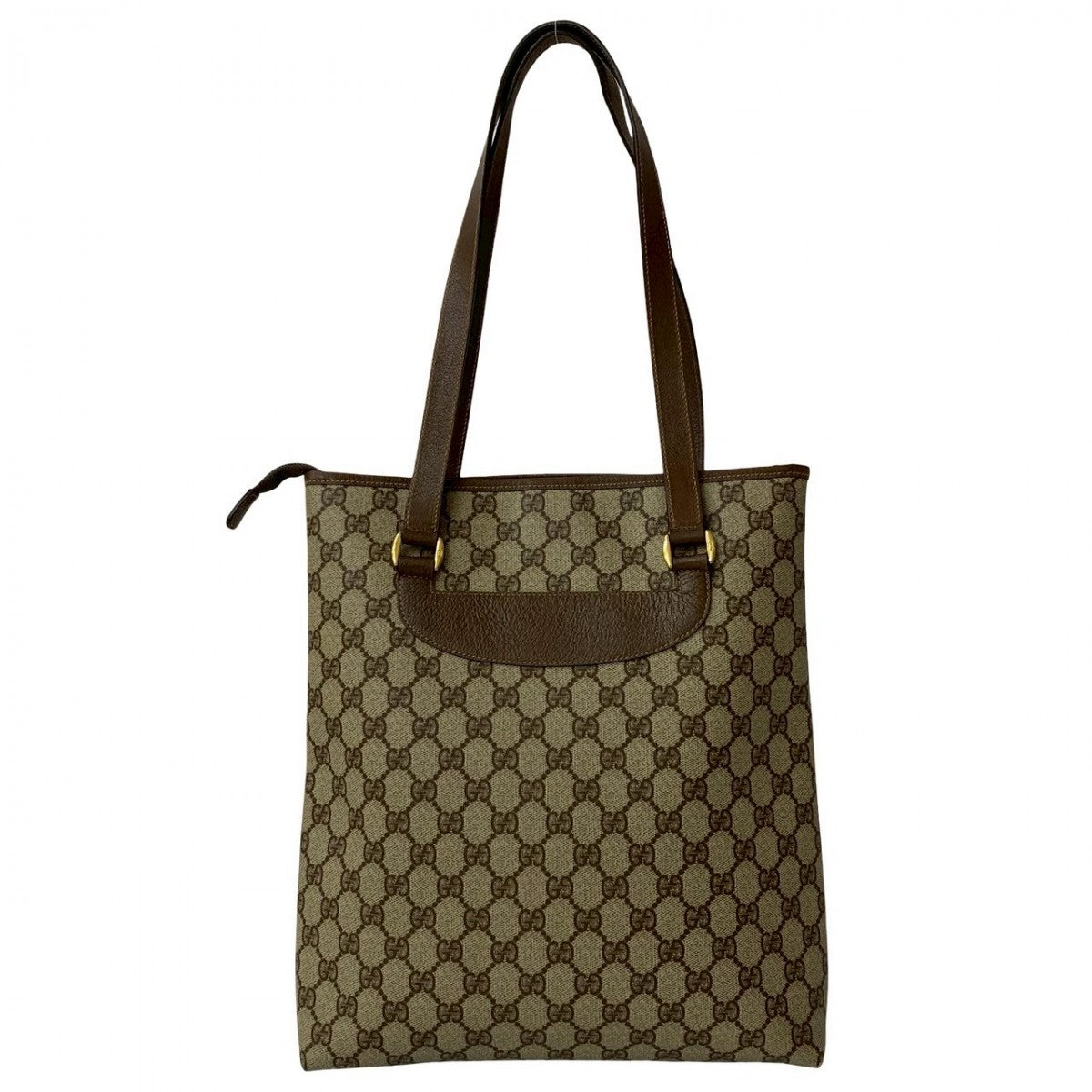 GUCCI Tote Bag leather Brown