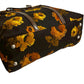 PRADA Shoulder Bag Leather, Nylon Brown floral triangle logo Women Used Authentic