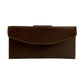 GUCCI Long Wallet Purse leather Brown GG logo Metal Women Used Authentic