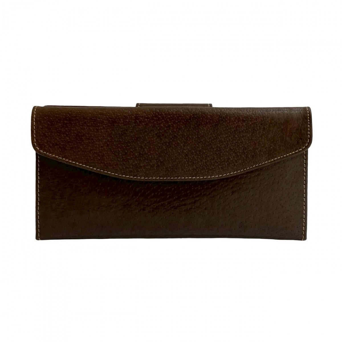 GUCCI Long Wallet Purse leather Brown GG logo Metal Women Used Authentic