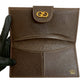 GUCCI Long Wallet Purse leather Brown GG logo Metal Women Used Authentic