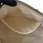 CELINE Handbag Leather, PVC white Macadam Blason Triomphe Pattern Women Used Authentic