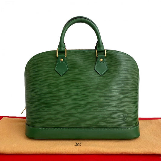 LOUIS VUITTON Handbag M52144 Epi Leather green Epi Alma Women Used Authentic