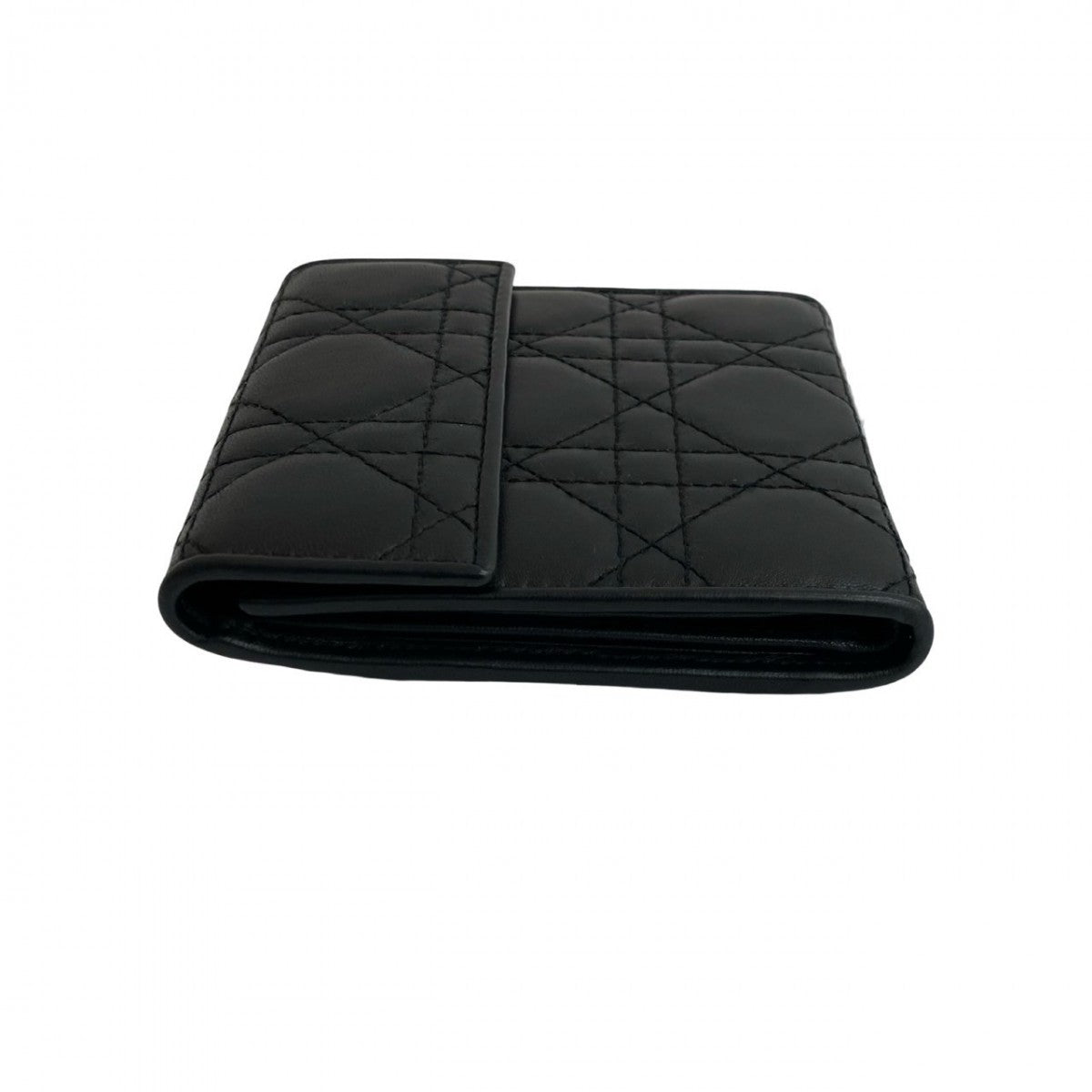 Dior Tri-fold wallet leather black