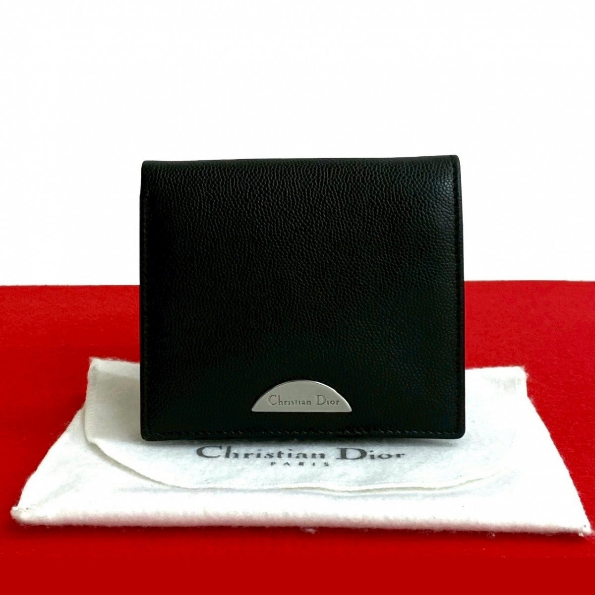 Dior Bifold Wallet leather black