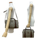 GUCCI Shoulder Bag Leather, PVC Brown GG logo Metal Women Used Authentic