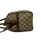 GUCCI Shoulder Bag Leather, PVC Brown GG logo Metal Women Used Authentic