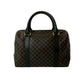 CELINE Handbag Leather, PVC black Macadam Blason Triomphe Women Used Authentic