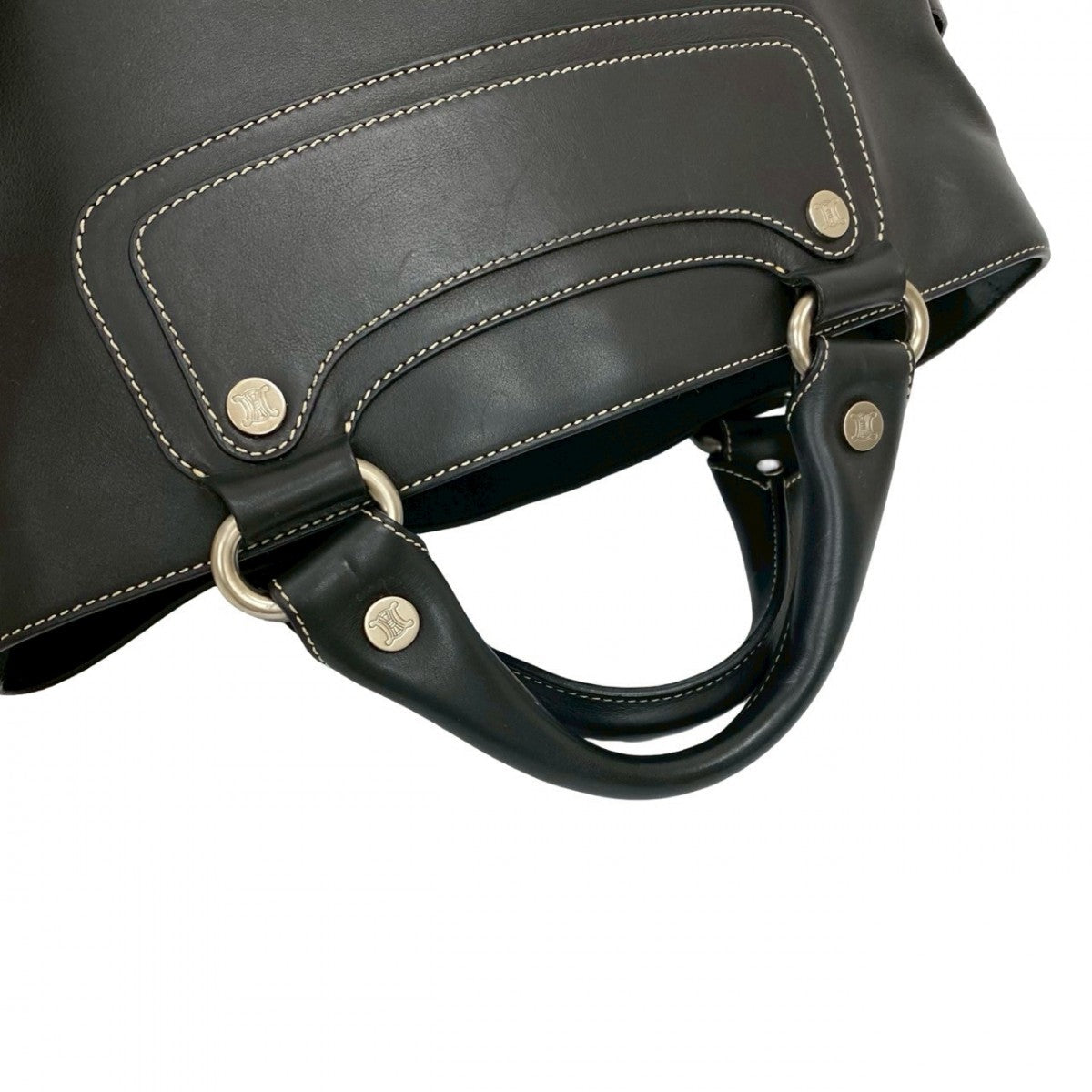 CELINE Handbag leather black Boogie back