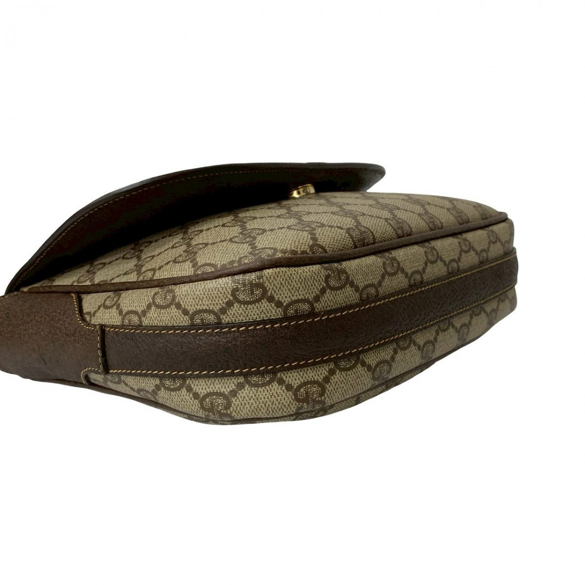 GUCCI Shoulder Bag leather Brown