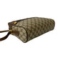 GUCCI Shoulder Bag Leather, PVC Brown GG logo Metal Sherry line Women Used Authentic