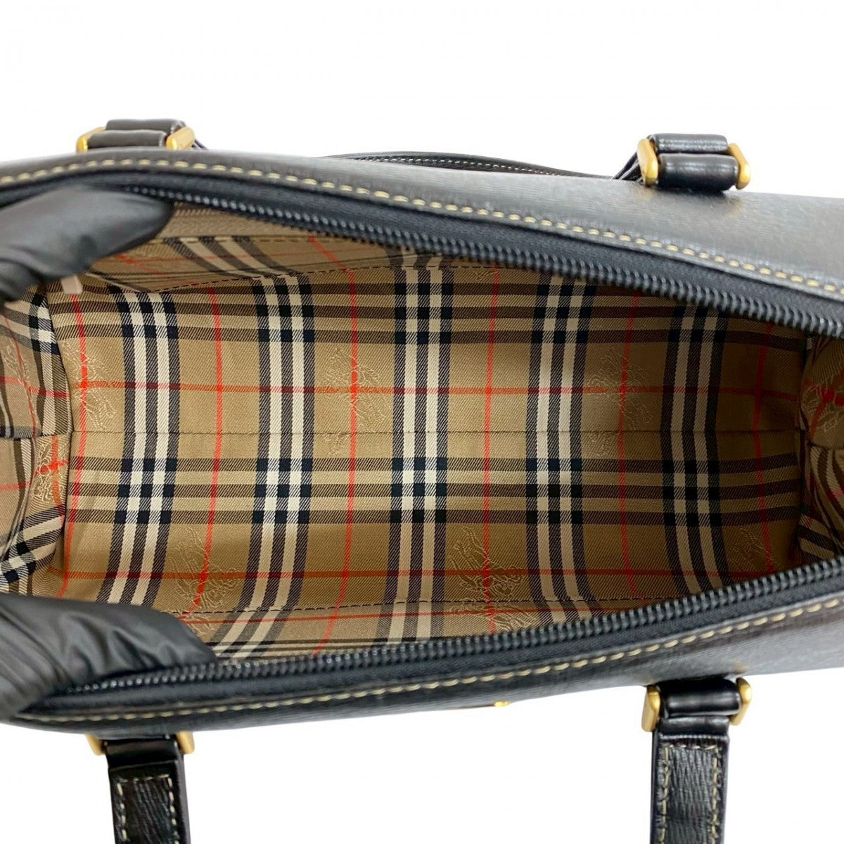 BURBERRY Handbag leather black