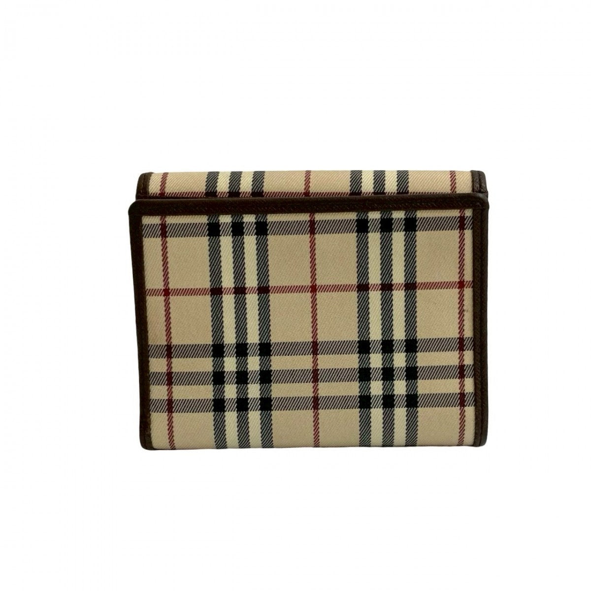 BURBERRY Tri-fold wallet leather Brown