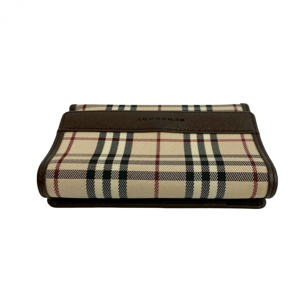 BURBERRY Tri-fold wallet leather Brown