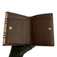 BURBERRY Tri-fold wallet leather Brown