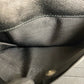 PRADA Tri-fold wallet leather black Triangle Logo Metal Women Used Authentic