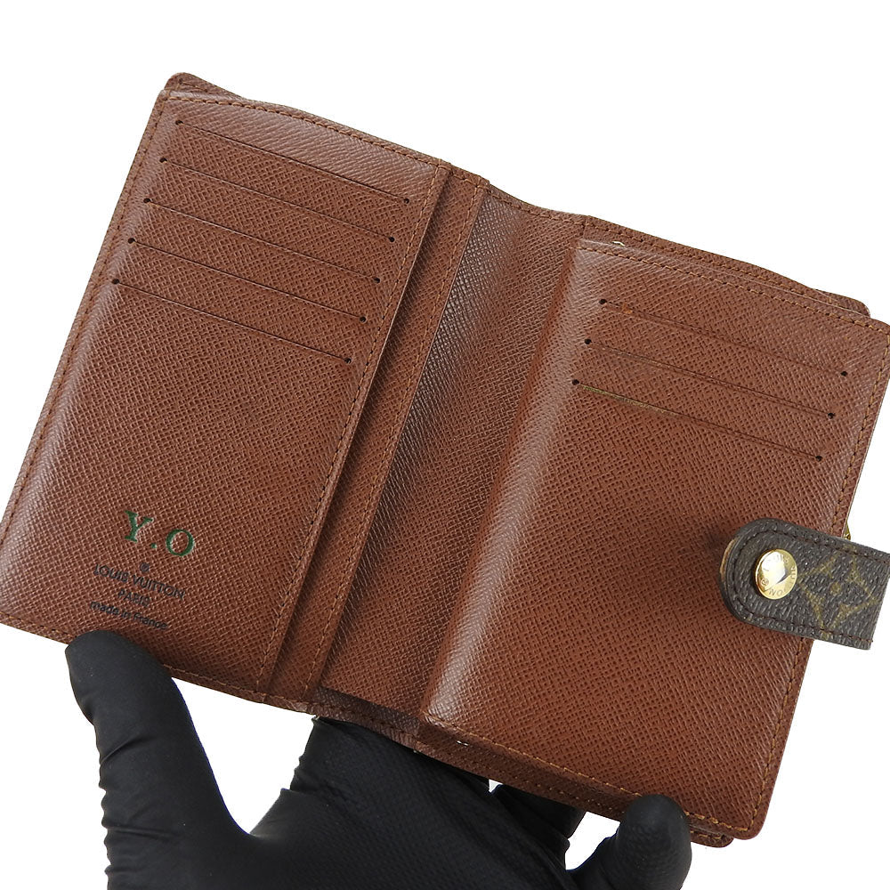 LOUIS VUITTON Bifold Wallet M61674 Monogram Brown Portefeuille Vienova Women Used Authentic