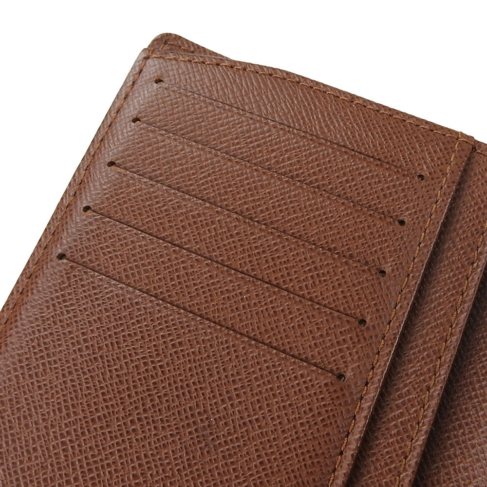LOUIS VUITTON Bifold Wallet M61674 Monogram Brown Portefeuille Vienova Women Used Authentic