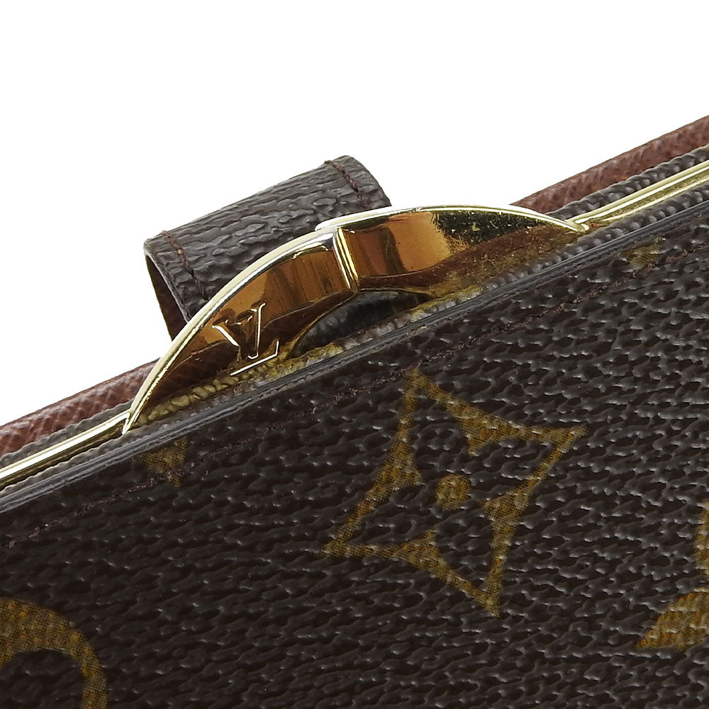 LOUIS VUITTON Bifold Wallet M61674 Monogram Brown Portefeuille Vienova Women Used Authentic