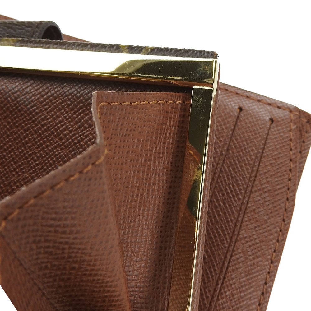 LOUIS VUITTON Bifold Wallet M61674 Monogram Brown Portefeuille Vienova Women Used Authentic