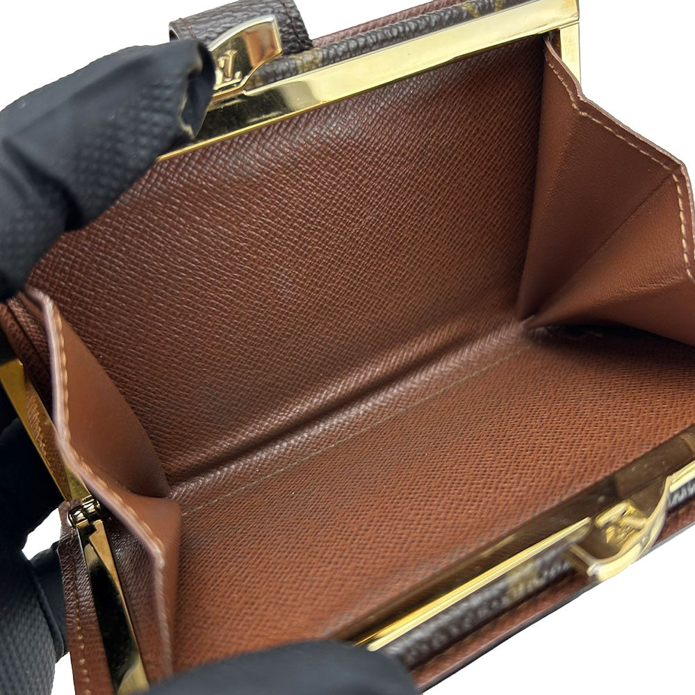 LOUIS VUITTON Bifold Wallet M61674 Monogram Brown Portefeuille Vienova Women Used Authentic