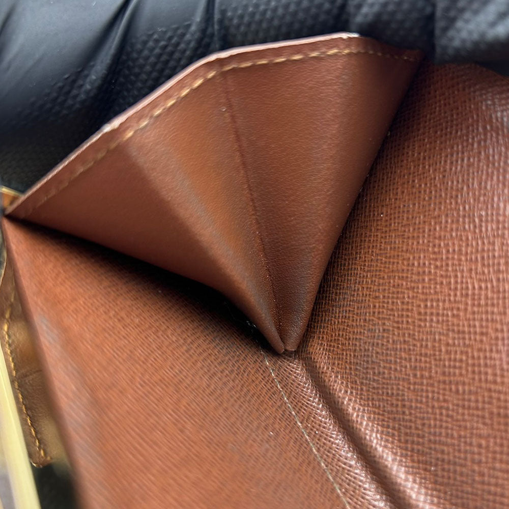 LOUIS VUITTON Bifold Wallet M61674 Monogram Brown Portefeuille Vienova Women Used Authentic