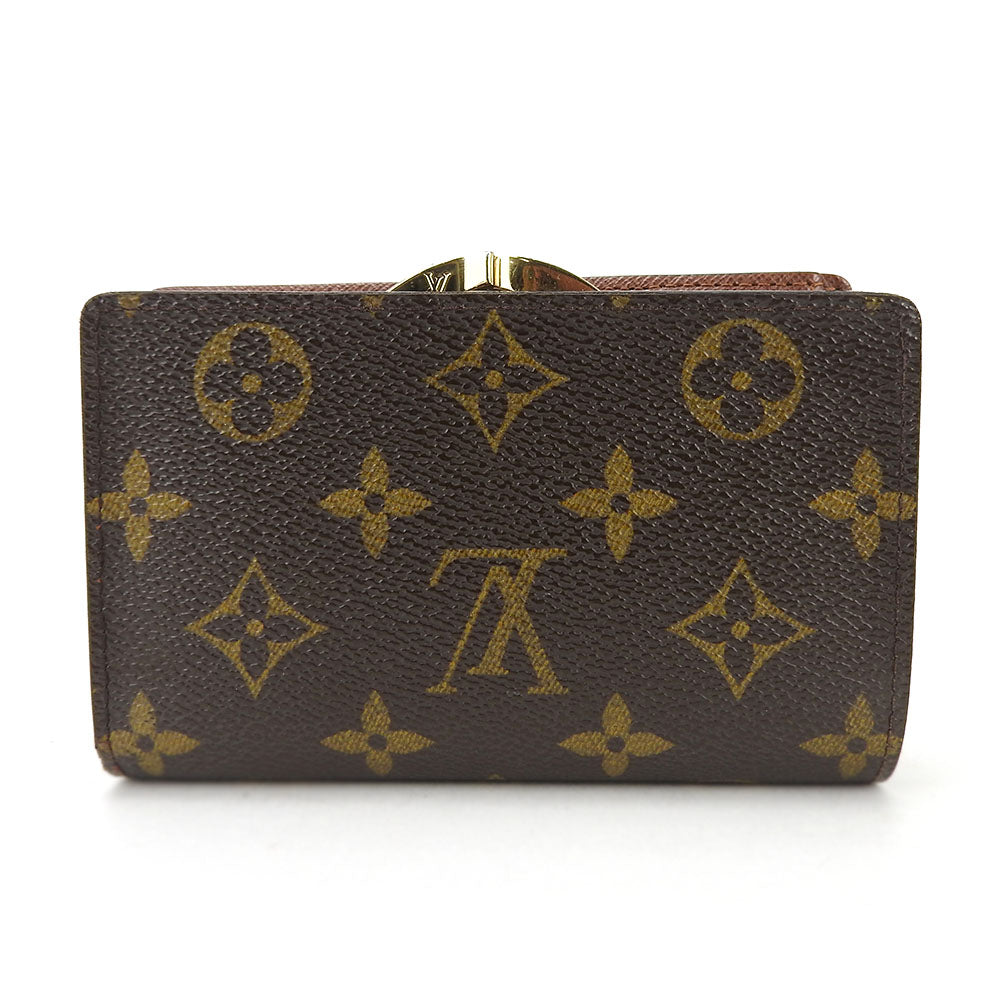 LOUIS VUITTON Bifold Wallet M61674 Monogram Brown Portefeuille Vienova Women Used Authentic