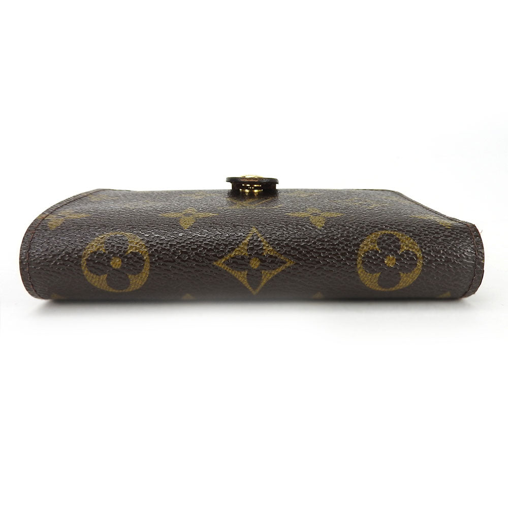 LOUIS VUITTON Bifold Wallet M61674 Monogram Brown Portefeuille Vienova Women Used Authentic