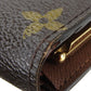LOUIS VUITTON Bifold Wallet M61674 Monogram Brown Portefeuille Vienova Women Used Authentic
