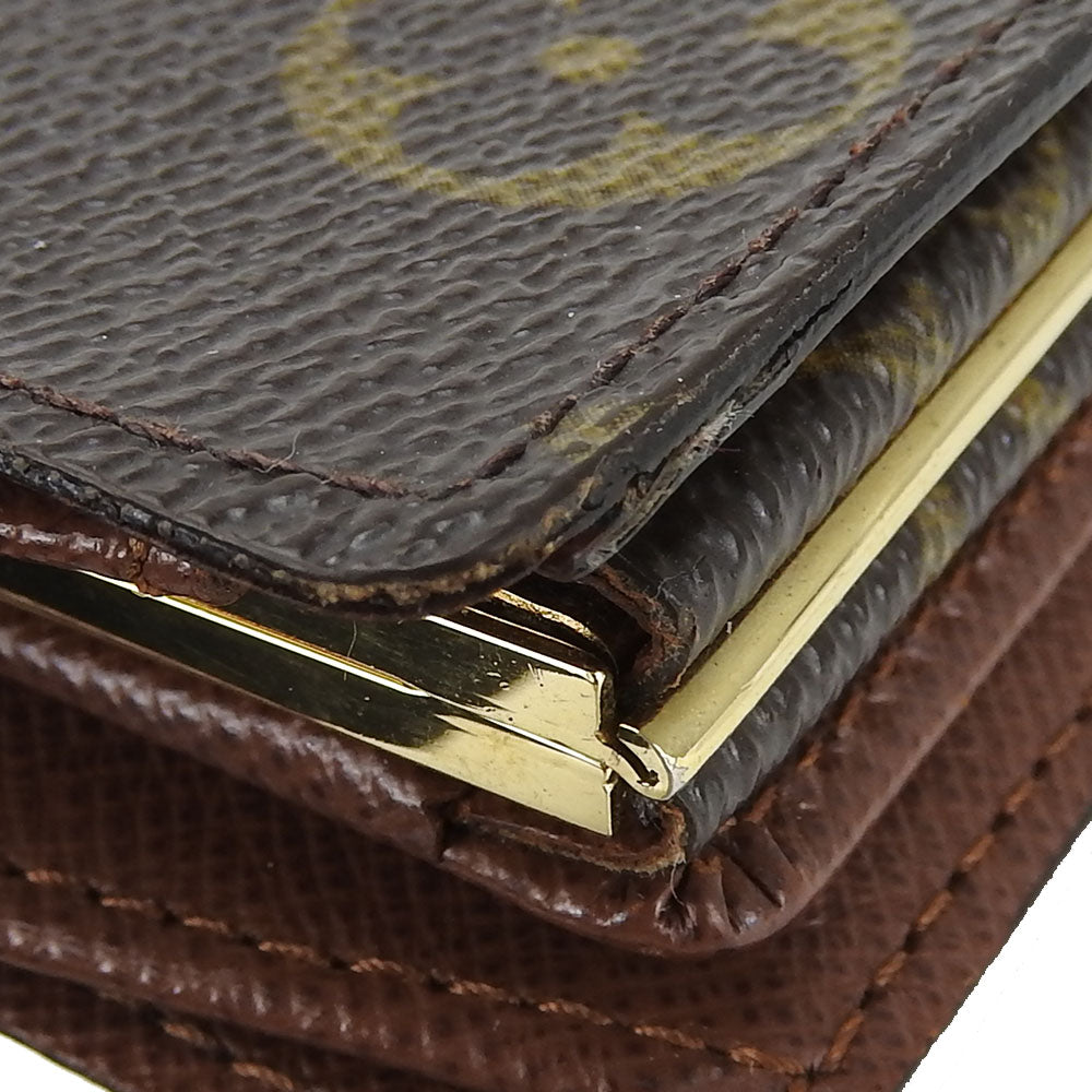 LOUIS VUITTON Bifold Wallet M61674 Monogram Brown Portefeuille Vienova Women Used Authentic