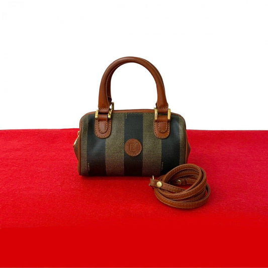 FENDI Shoulder Bag leather Brown