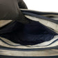 GUCCI Shoulder Bag Leather, PVC Navy Micro GG Women Used Authentic