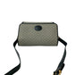 GUCCI Shoulder Bag Leather, PVC Navy Micro GG Women Used Authentic