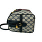 GUCCI Handbag leather Navy Sherry line