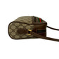 GUCCI Shoulder Bag Leather, PVC Brown GG logo Metal Sherry line Women Used Authentic