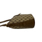 GUCCI Shoulder Bag Leather, PVC Brown GG logo Metal Sherry line Women Used Authentic