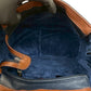 GUCCI Shoulder Bag leather Navy GG logo Women Used Authentic