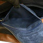 GUCCI Shoulder Bag leather Navy GG logo Women Used Authentic