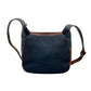 GUCCI Shoulder Bag leather Navy GG logo Women Used Authentic