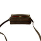 GUCCI Shoulder Bag Leather, PVC Brown GG logo Metal Sherry line Women Used Authentic