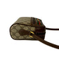 GUCCI Shoulder Bag Leather, PVC Brown GG logo Metal Sherry line Women Used Authentic