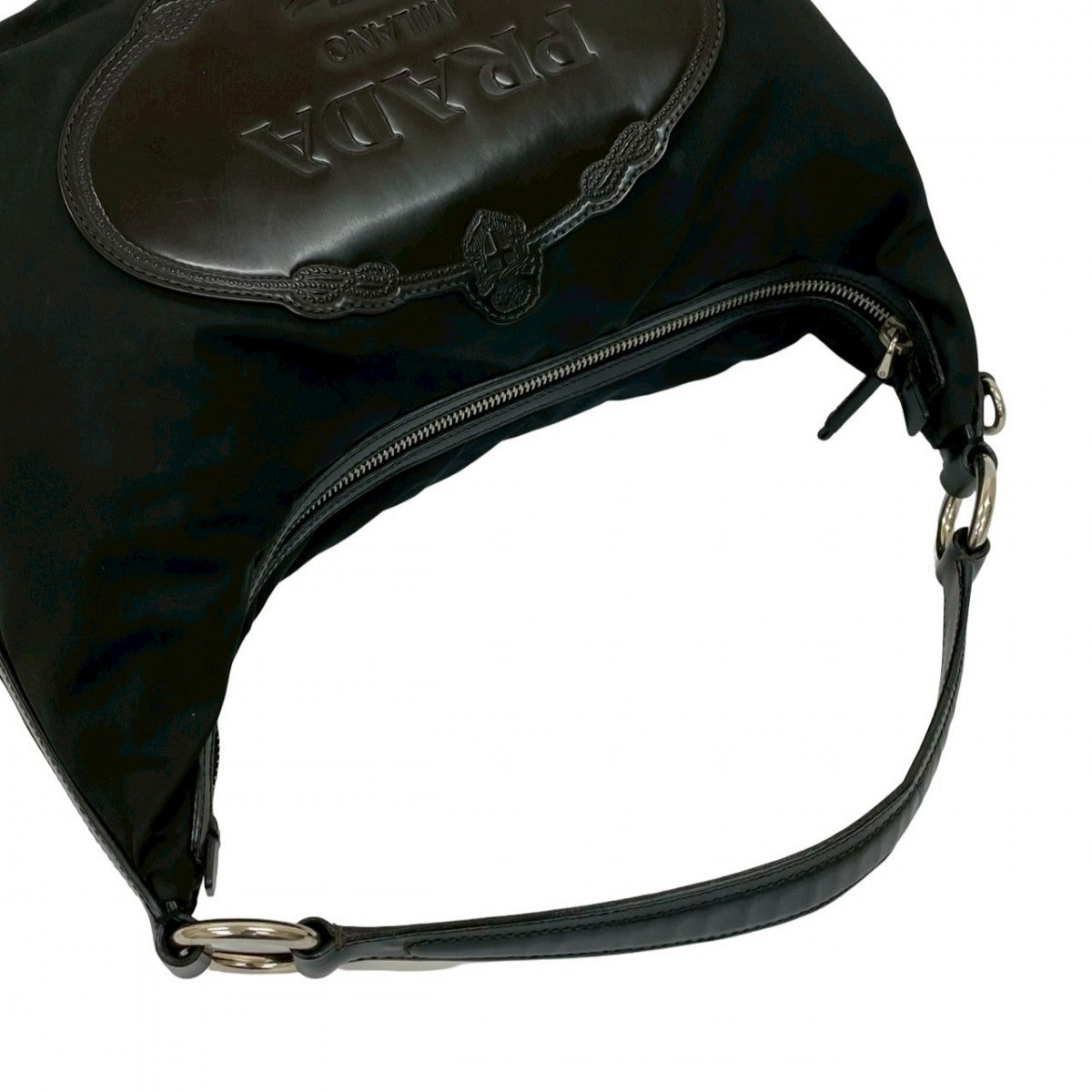 PRADA Handbag Nylon black