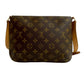 LOUIS VUITTON Shoulder Bag M51257 Epi Leather Brown Monogram Musette tango short Women Used Authentic