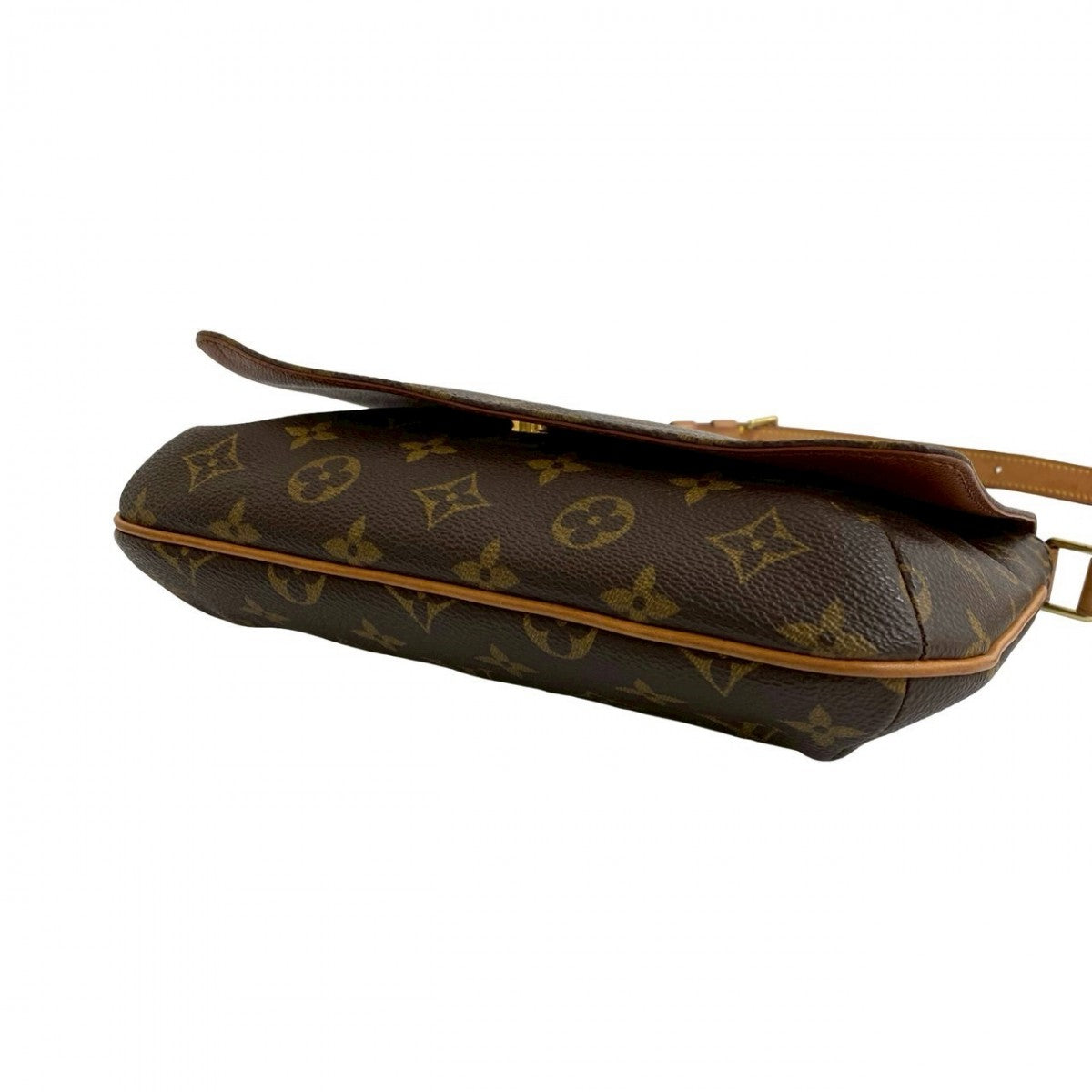 LOUIS VUITTON Shoulder Bag M51257 Epi Leather Brown Monogram Musette tango short Women Used Authentic