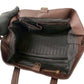CELINE Handbag leather Brown Triomphe logo embossed Women Used Authentic