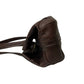 CELINE Handbag leather Brown Triomphe logo embossed Women Used Authentic